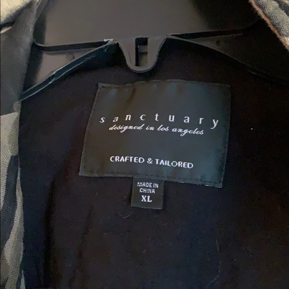 Camouflage button down shirt